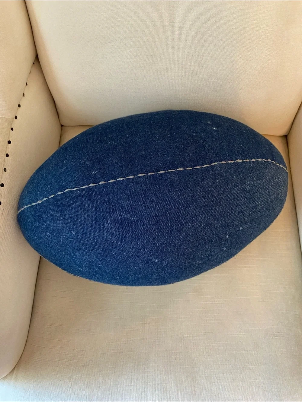 Pillowfort Distressed Vintage Style Football Pillow